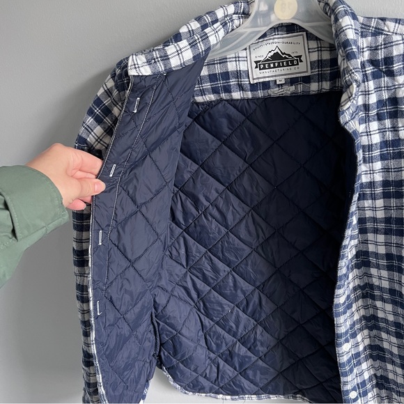 Penfield Blue and White Quilted Jacket Medium - Picture 4 of 7